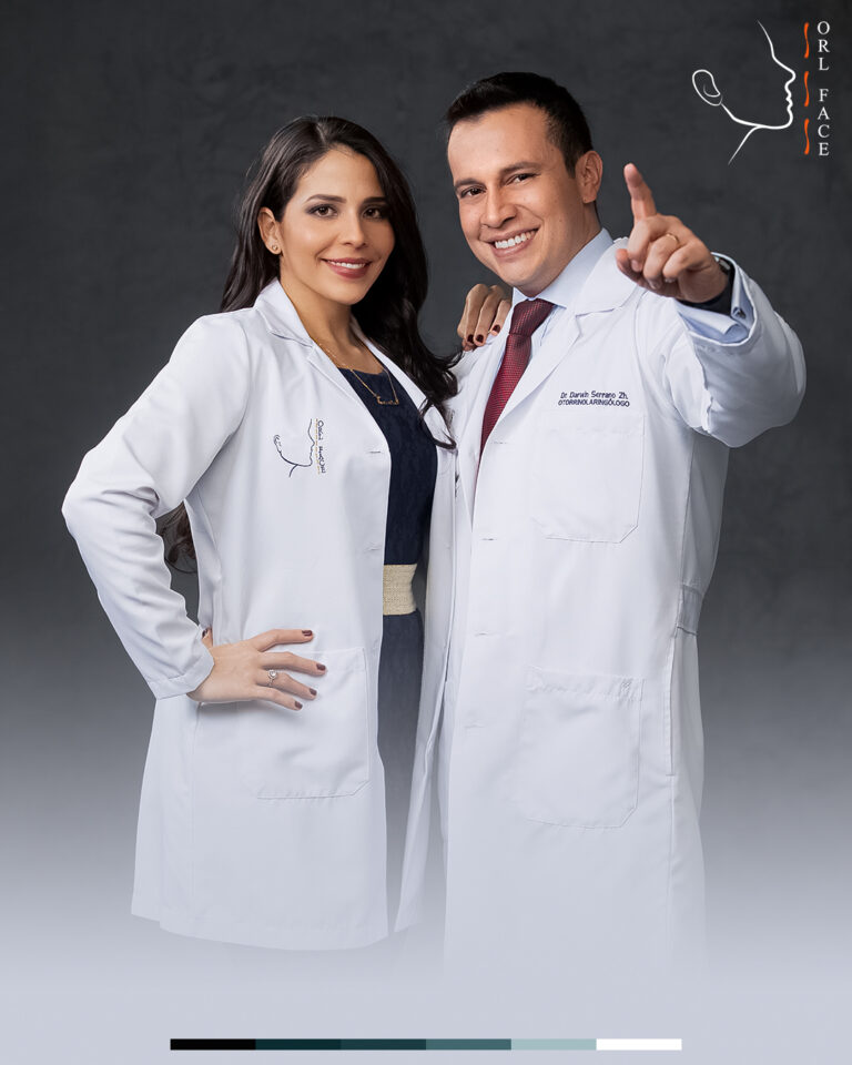 Dr. Darwin Serrano Zh. Dra. Carolina Tubay de S. Otorrinolagingologo, Otorrino. orlface. Manta. Salinas. Rinoplastia.